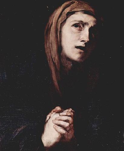 Jose de Ribera Kopf der Maria oil painting image